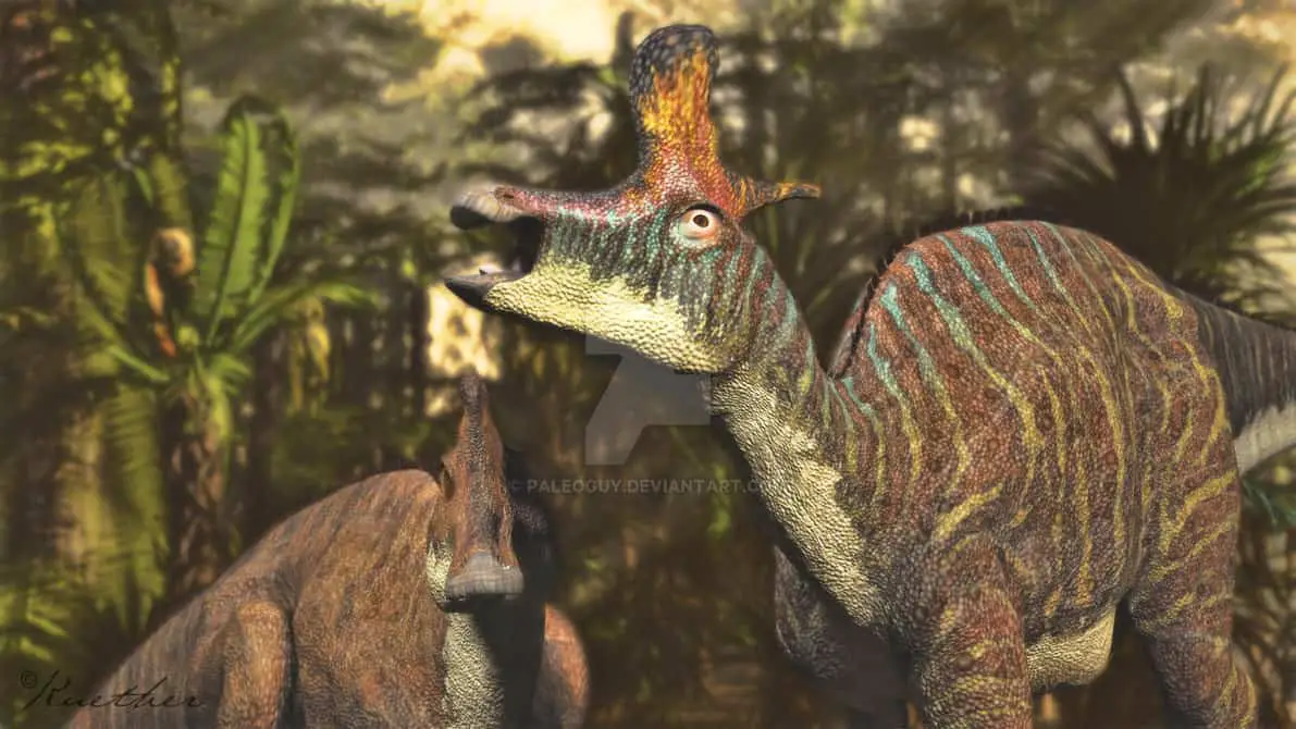 Lambeosaurus by James Kuether