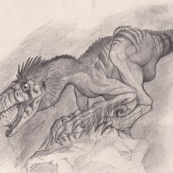 Dromaeosaurus by Jose Miguel Pino