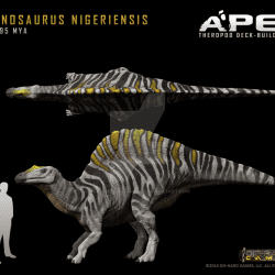Ouranosaurus by Herschel Hoffmeyer