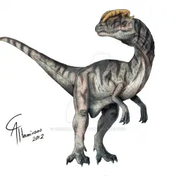 Dilophosaurus by Camus Altamirano