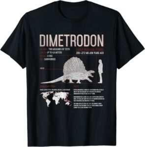 Dimetrodon Dinosaur Fun Facts T Shirt