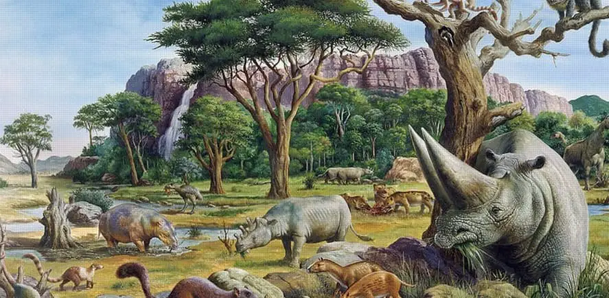 From The Cenozoic Era Animals And Plants