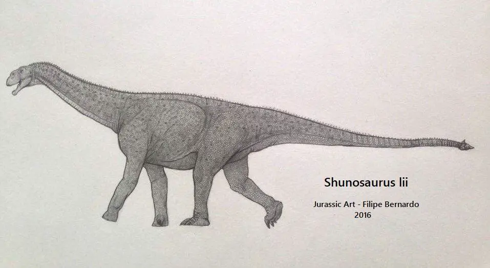 Shunosaurus by Filipe Bernardo