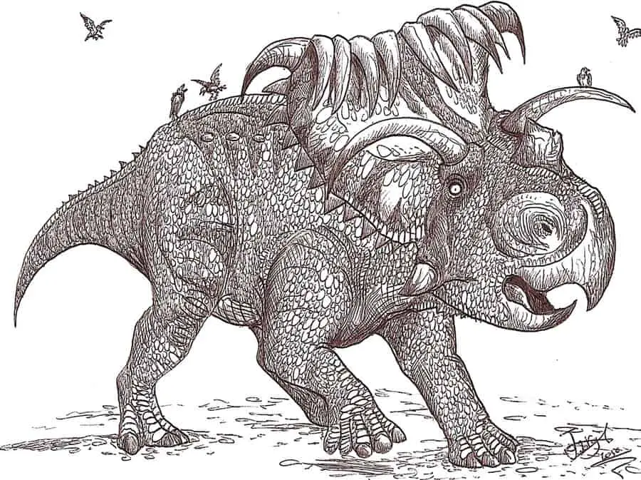 Kosmoceratops by HodariNundu