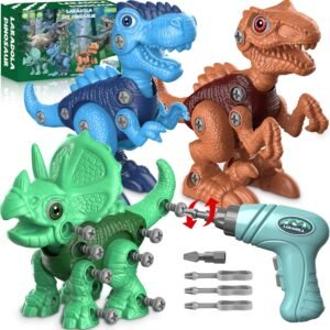 Dinosaur toys with drill